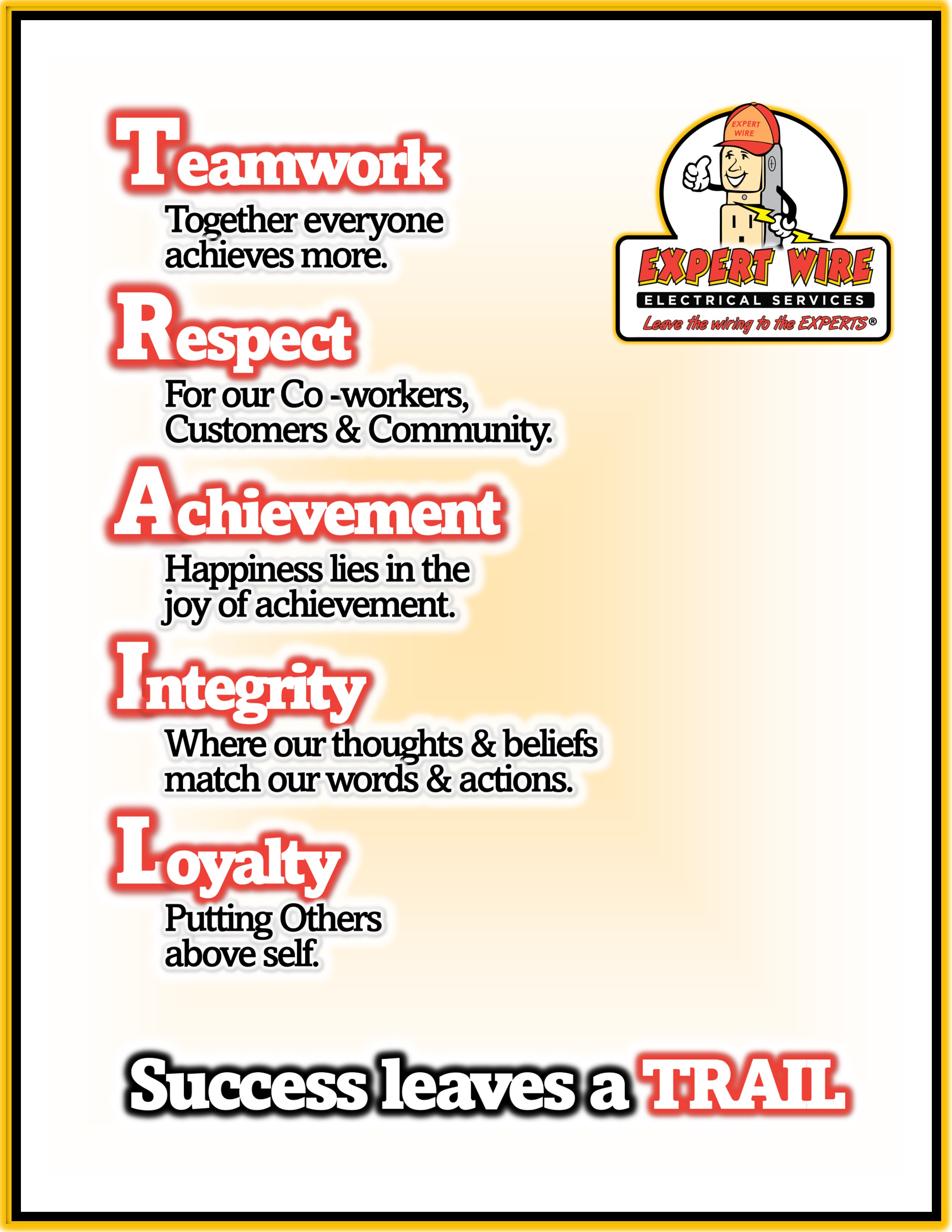 Core values poster